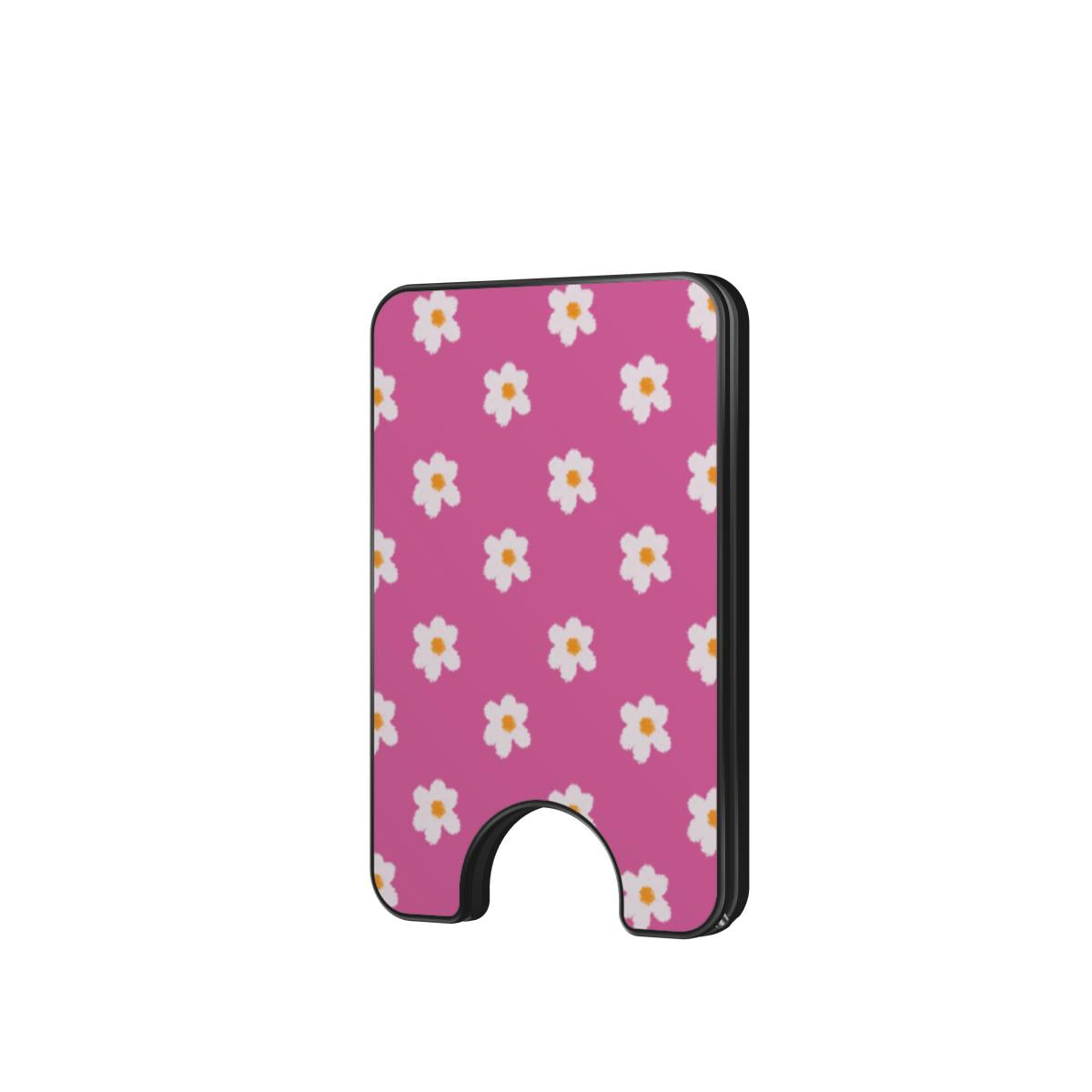 Jolly Pink flowers Magnetic wallet
