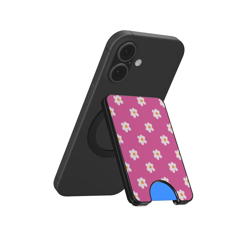 Jolly Pink flowers Magnetic wallet
