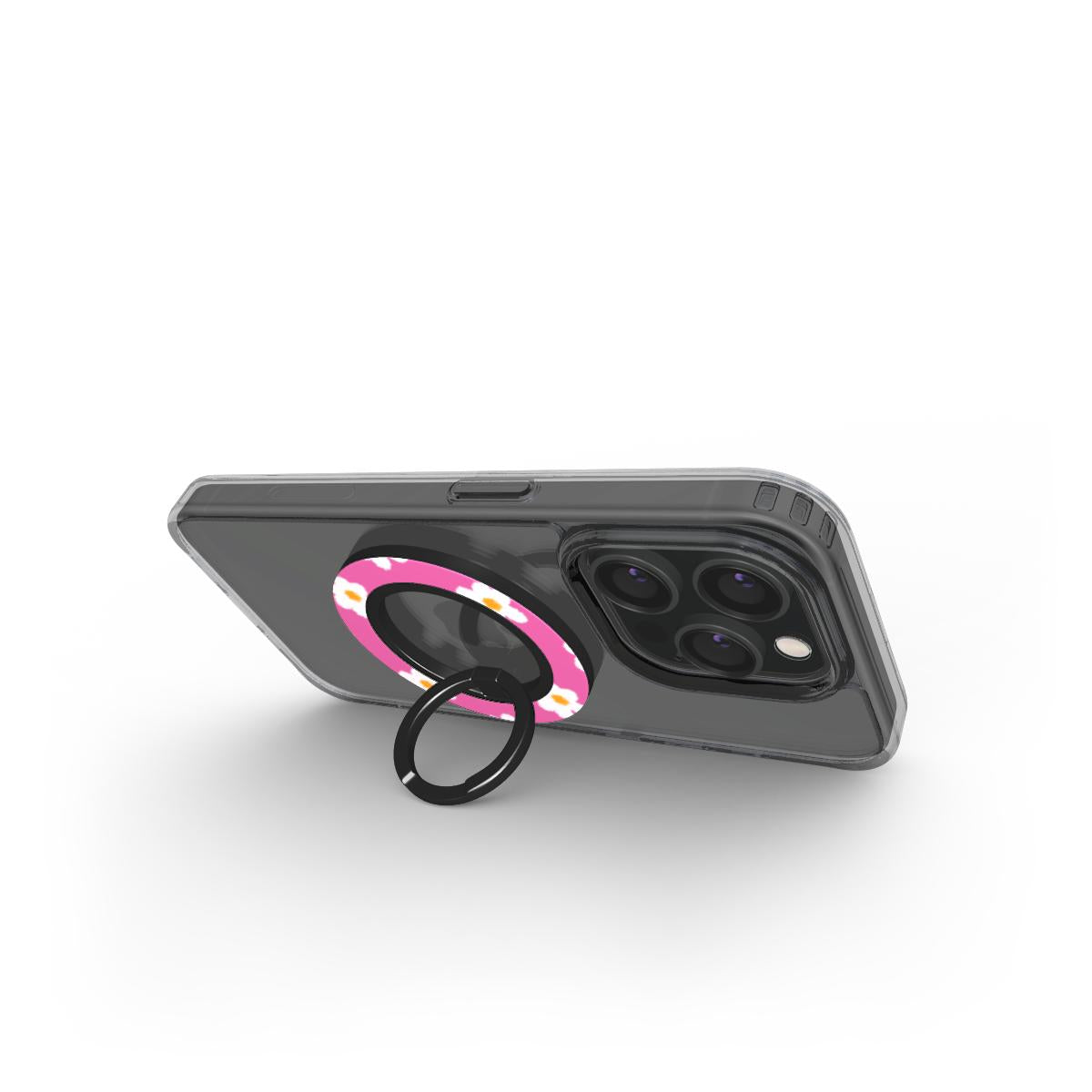 Pink Flowers Ring Holder