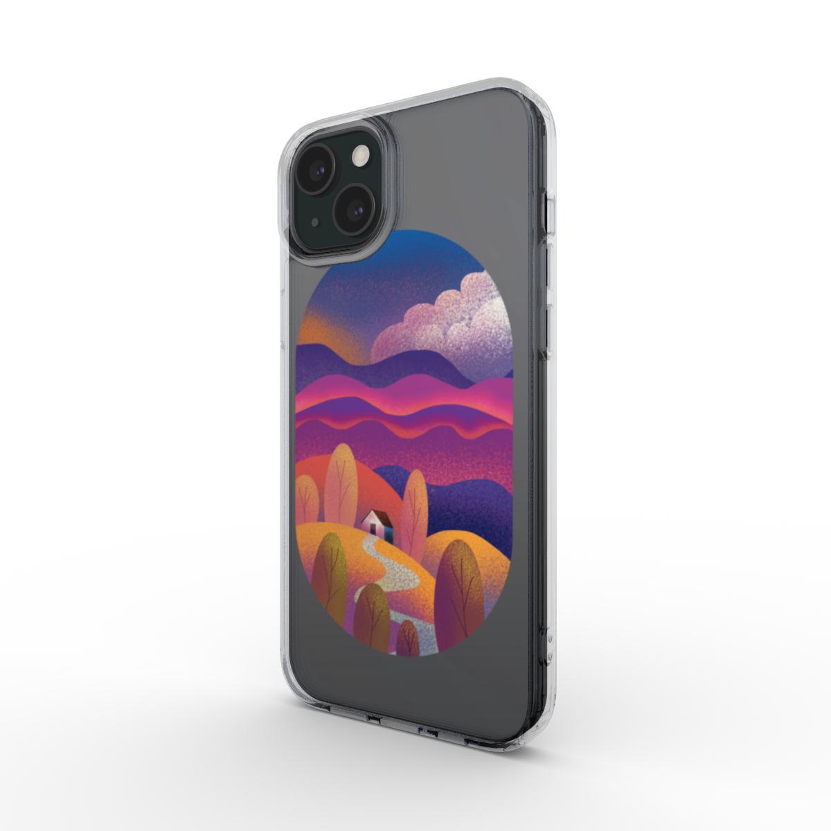 Sunset on the Hill MagSafe Clear Phone Case