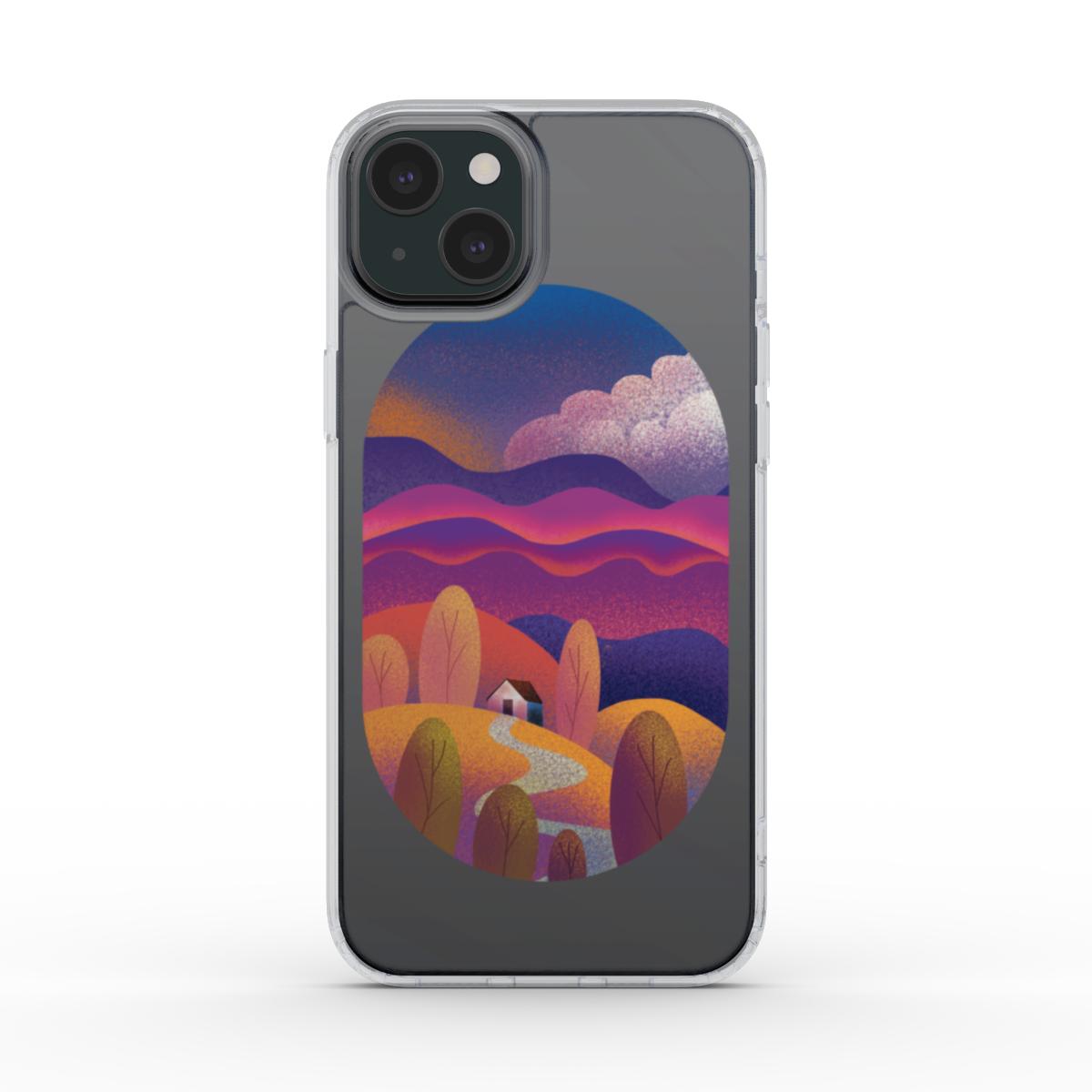 Sunset on the Hill MagSafe Clear Phone Case
