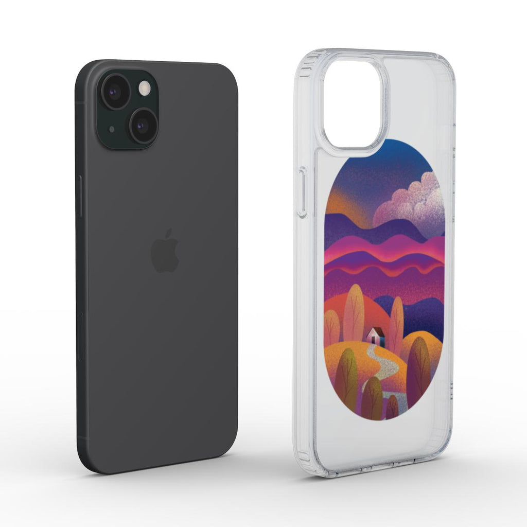 Sunset on the Hill MagSafe Clear Phone Case