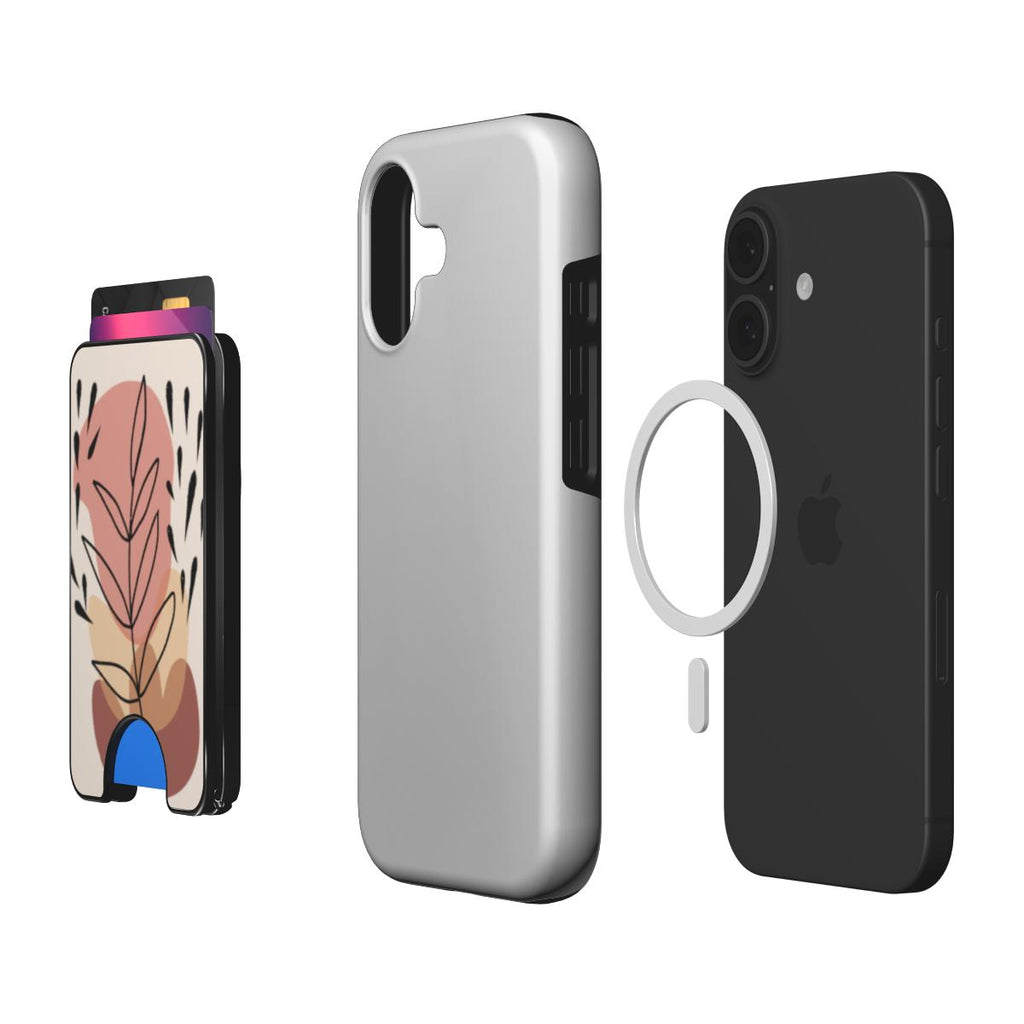 Floral minimalism Magnetic wallet