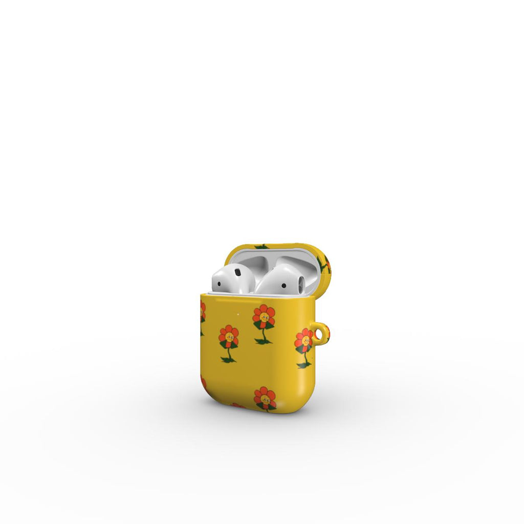 Crazy Flower Cuphead Apple AirPods Tough Case
