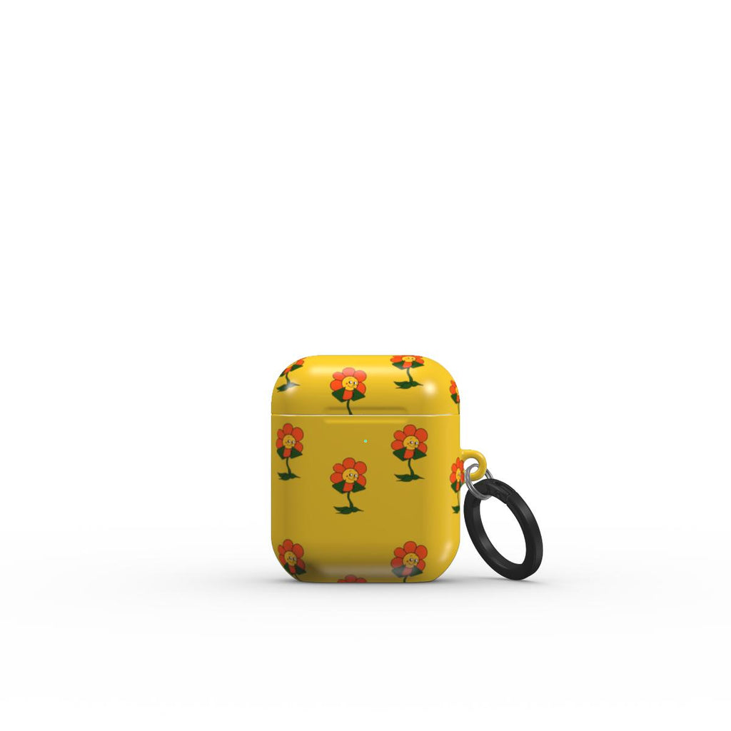 Crazy Flower Cuphead Apple AirPods Tough Case