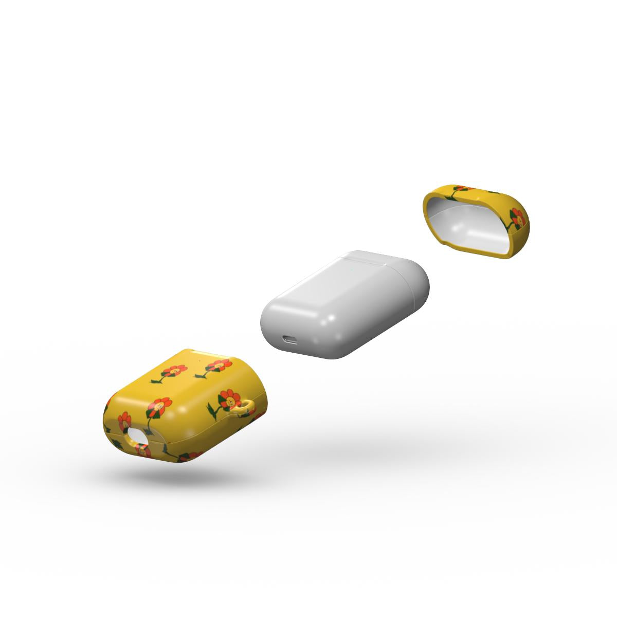 Crazy Flower Cuphead Apple AirPods Tough Case