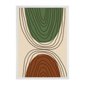 Abstract Elements Wooden Framed Fine Art Matte Poster