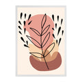 Abstract Floral Wooden Framed Fine Art Matte Poster