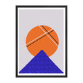 Abstract Geometry Wooden Framed Fine Art Matte Poster
