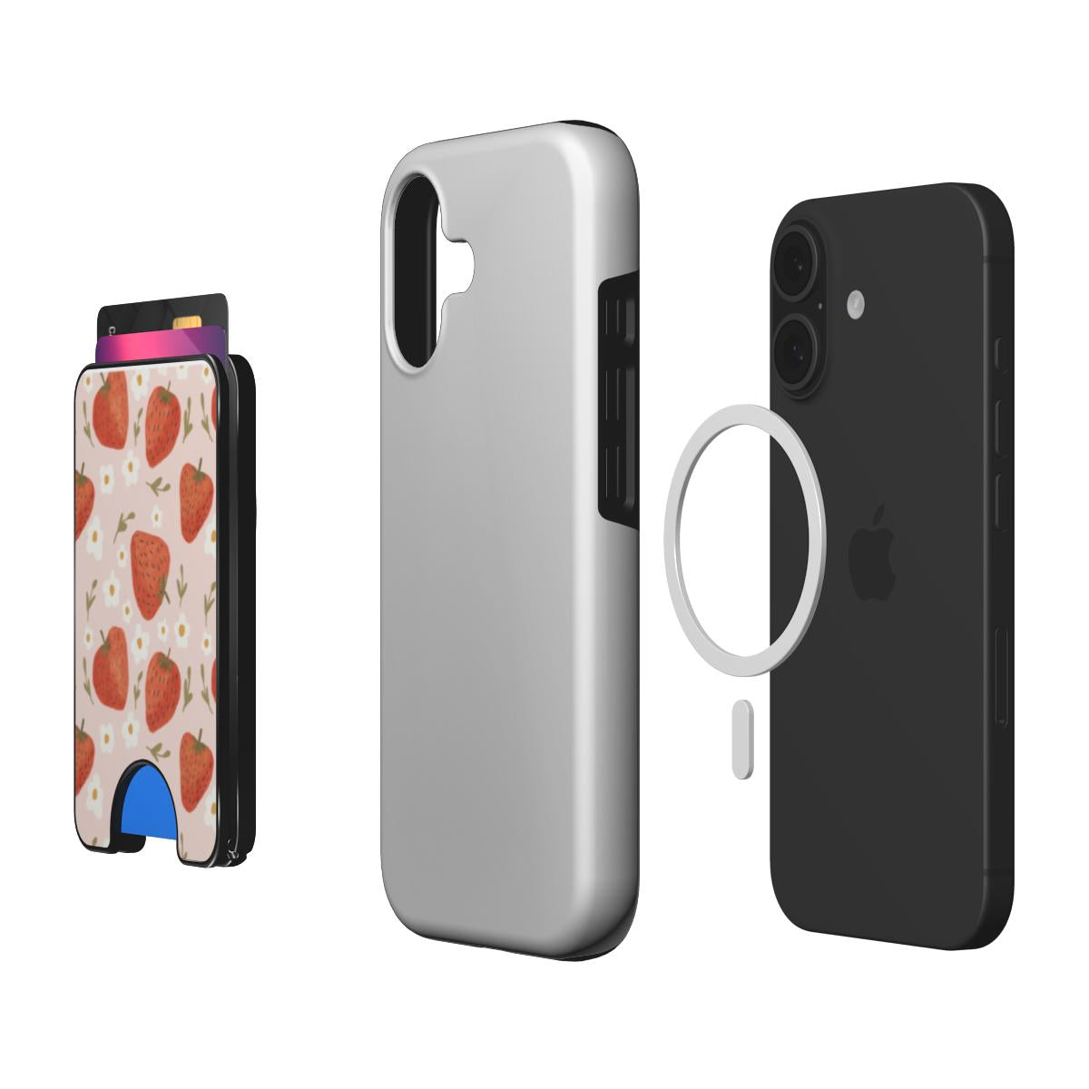 Strawberries Magnetic wallet